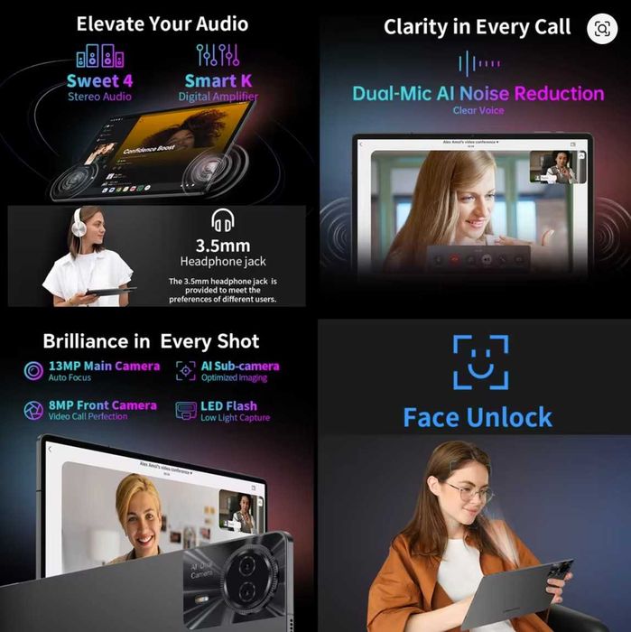 Tablet Teclast T50 Plus 6GB+256GB 11 cali 90Hz SIM NOWY najtaniej WWA!