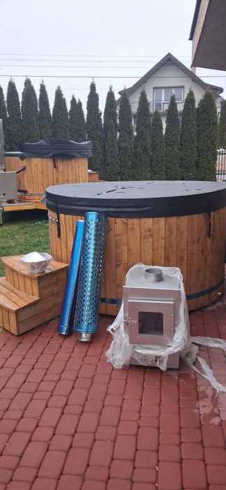 Nowa balia ogrodowe z jacuzzi ruska bania