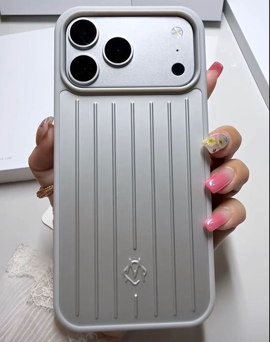 Чохол Rimowa на iPhone 17 pro max та 17 pro blu металевий
