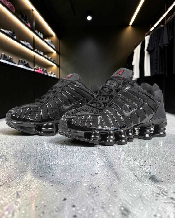 Чоловічі кросівки Nike Shox TL Triple Black| Найк | 40-45