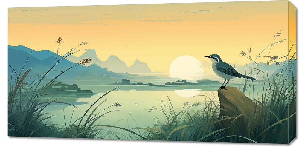 Obraz 100x50cm Zmierzch nad Nadrzecznym Sanktuarium