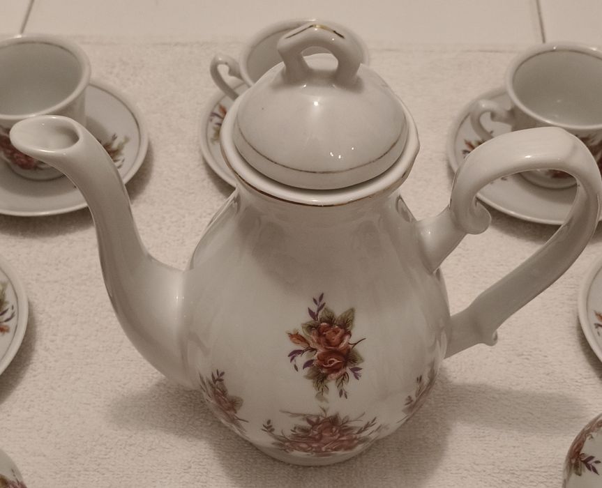 Conjunto de chá  floral