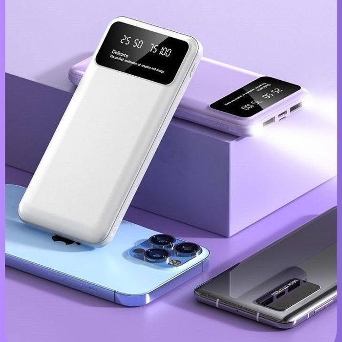 PowerBank на  20000 mAh з дисплеєм та ліхтариком