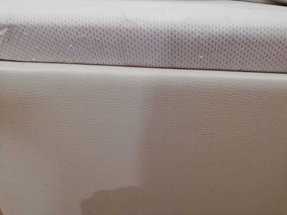 pack de  cama  em pele, individual com arrumação e colchão com capa  protetora