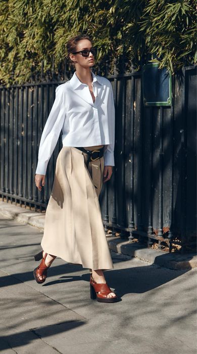 Сорочка рубашка біла zara кофта топ футболка