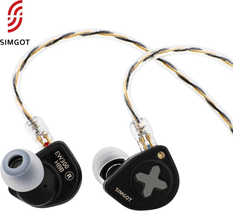 ‼️ Simgot EW300 (STD / HBB / DSP) - трибридные проводные iem's наушники (1DD+1PLA+1PZT)