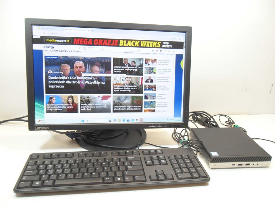 Komputer biuro PC HP/16GB/SSD256+320HDD Win11 9-gen 4 x 3.70Ghz. FV23