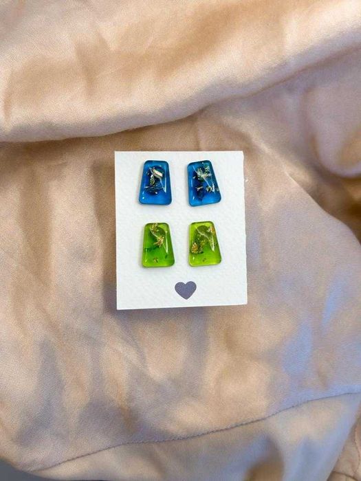 Brincos em Resina Epóxi exclusivos E únicos para ti!
