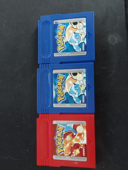 Pokemon Red e Blue Gameboy Originais em óptimo estado