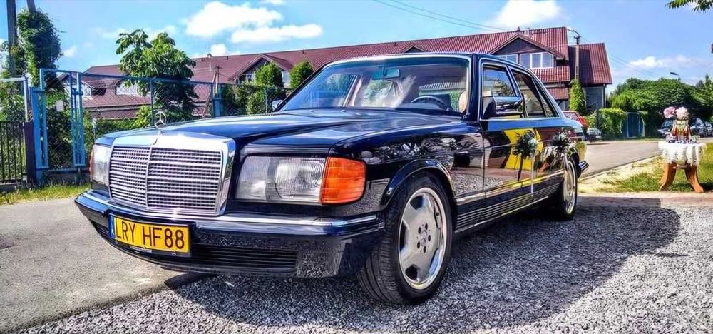 Samochód ślubny Mercedes s-klasa W126