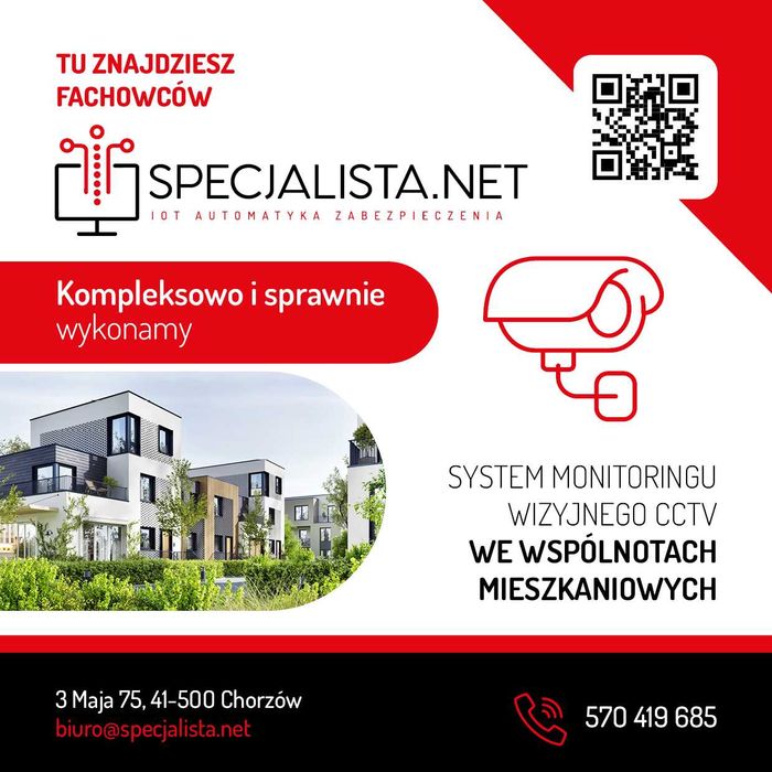 Monitoring, kamery dla firm, instytucji i domów. Indywidualny projekt!