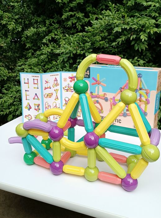 Магнітний конструктор,  64 деталі (олх доставкою 720грн)