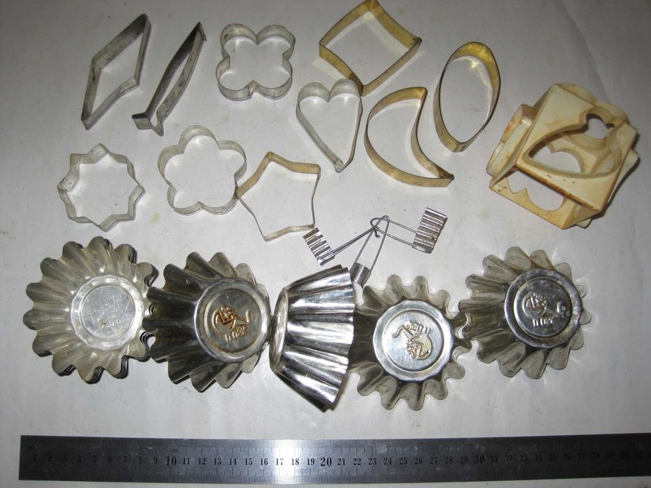 Формочки для печенья кексов нержавейка пластмасса из СССР