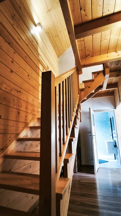 Domek w górach, nad jeziorem