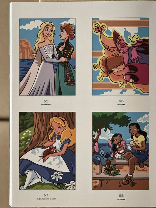 Розмальовки по номерах Дісней, польського видання, оригінал