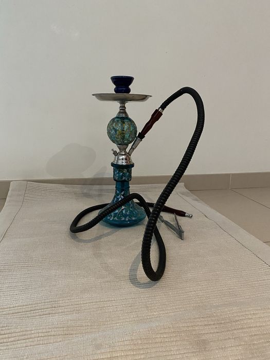 Shisha/Narguile em vidro pintado à mão - Tunísia