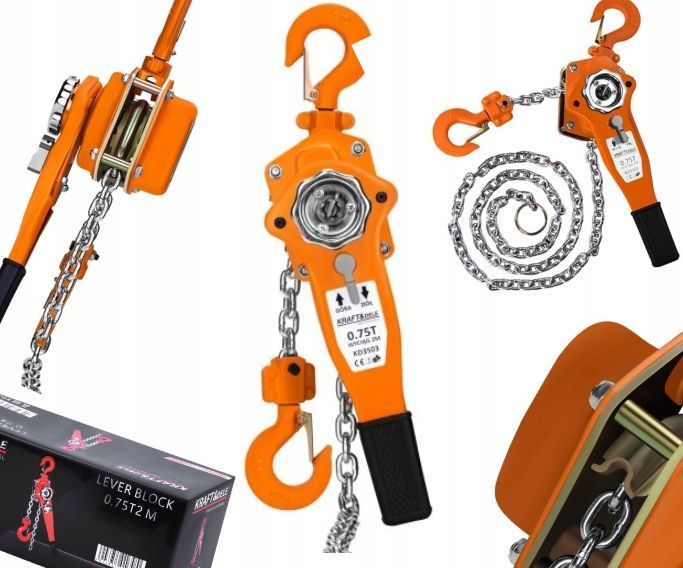 Wciągarka Łańcuchowa Rukcug 0,75 Kifor Grzechotka Łańcuch 2M Hak 750