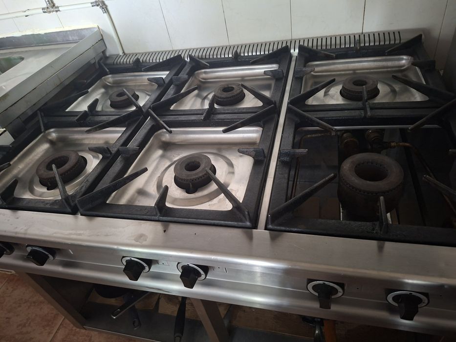 Fogão Industrial Junex - 6 Queimadores (Aço Inoxidável / Gás Propano ou Gas Natural)
