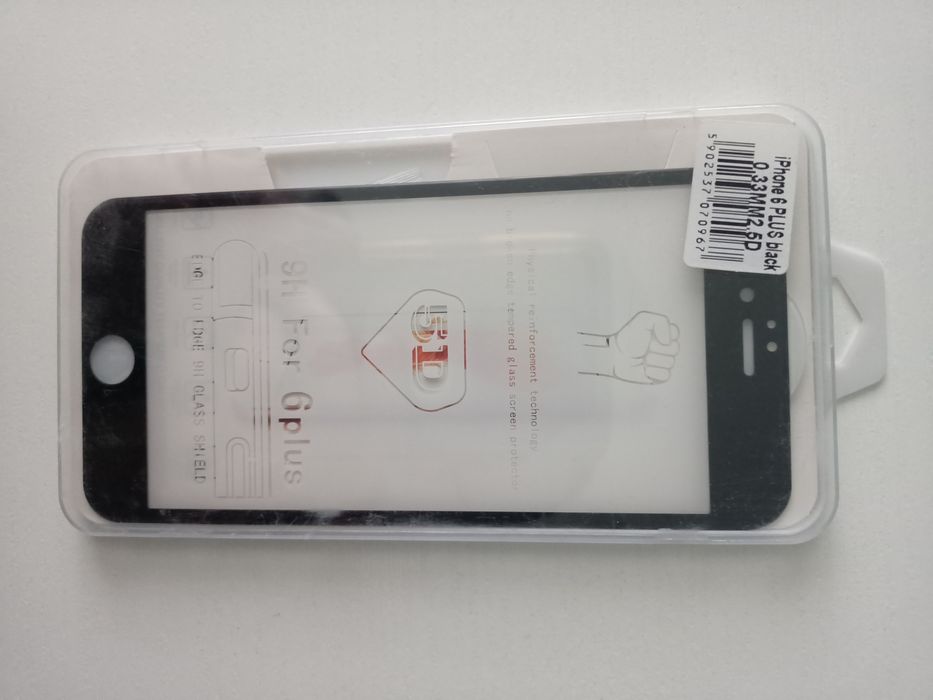 Szkło hartowane iPhone 6 Plus black 5D