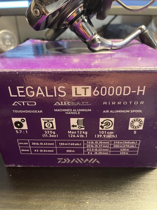 Carreto pesca Daiwa LEGALIS