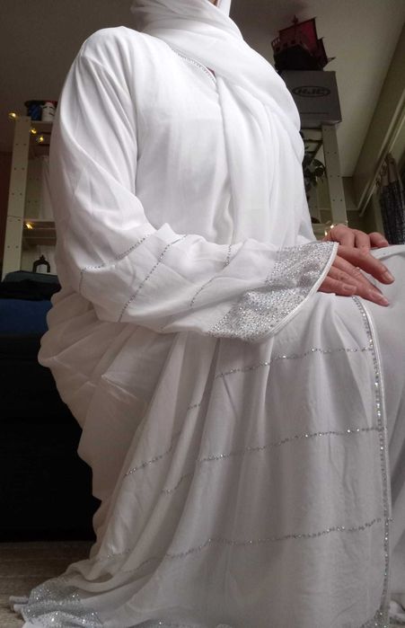 Abaya vestido branco