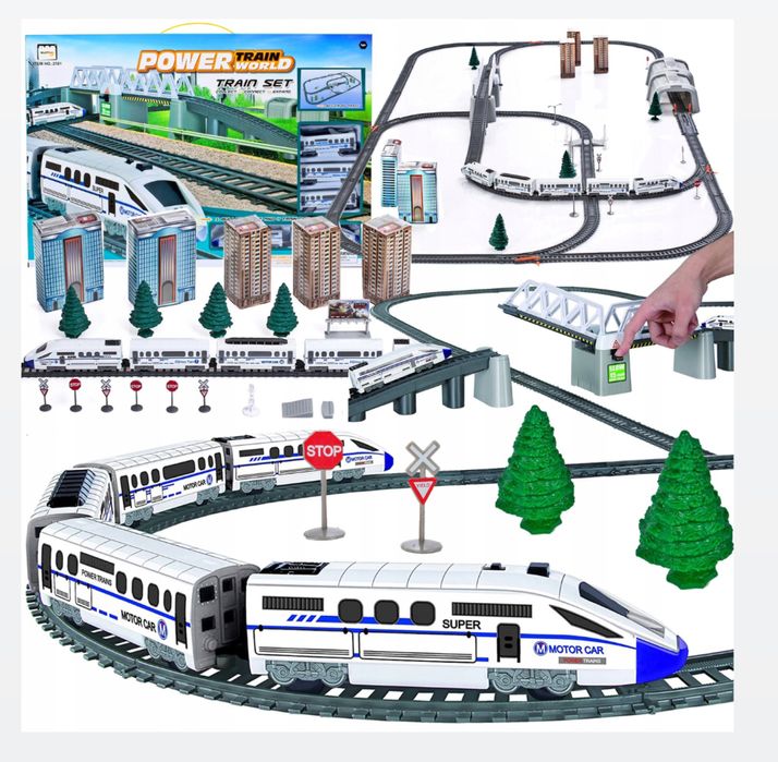 POCIĄG KOLEJKA ELEKTRYCZNA duża dla dzieci ciuchcia na baterie