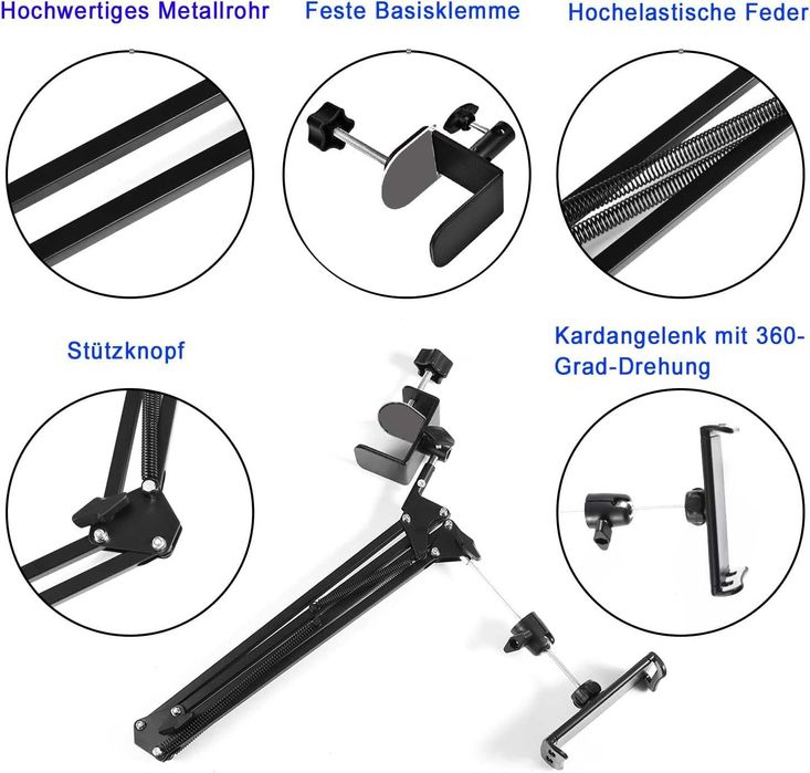 SAMHOUSING uchwyt do tableta 4,5-12,9 iPad Samsung Huawei Kindle Xiaom