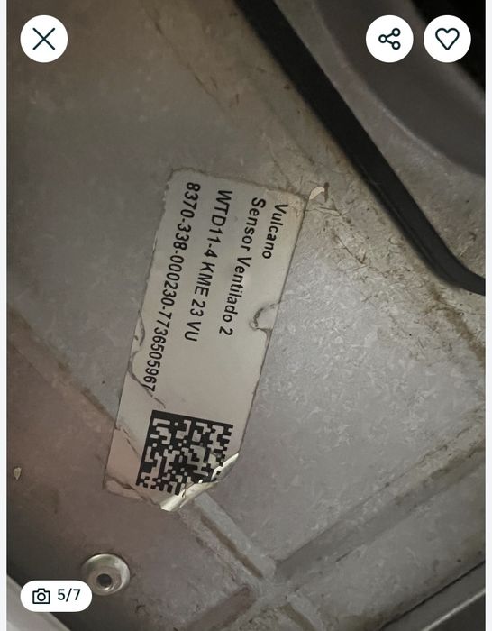 Esquentador vulcano ventilado