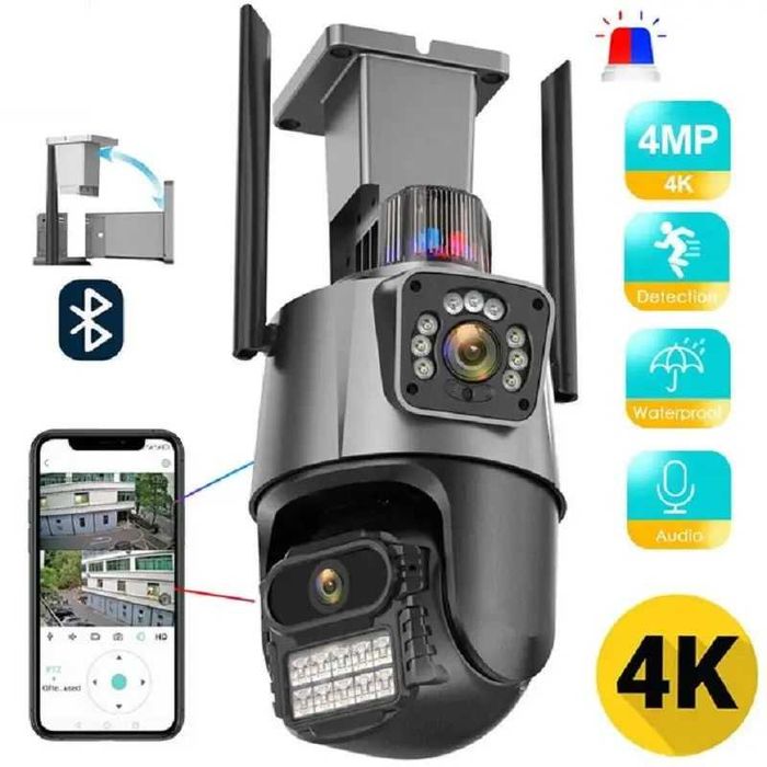 Камера відеонагляду P11 V380 Pro Wi-Fi IP камера 360° нічне бачення датчик руху нова, відеоспостереження