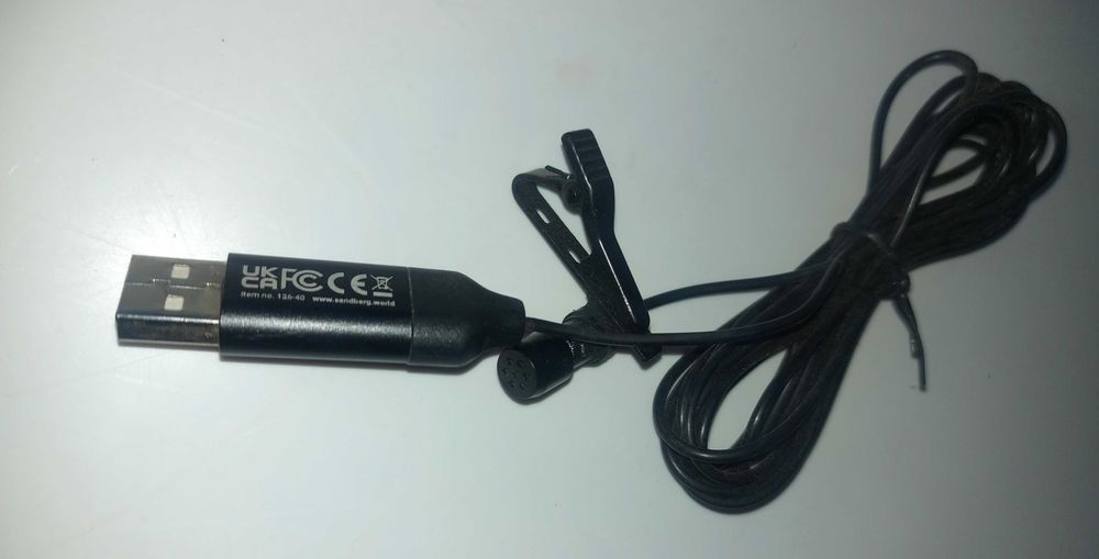 Mały Mikrofon Sandberg Streamer USB Clip model 126-40