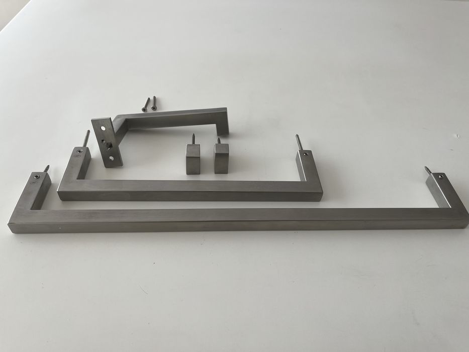 Conjunto de toalheiros inox escovado, JNF, 5 peças