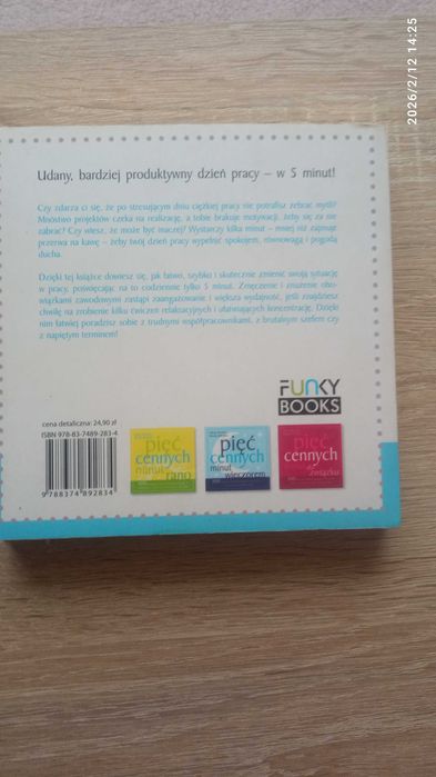 Książka "Pięć cennych minut w pracy"