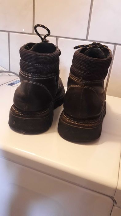 buty meskie traperey 40 skórzane zimowe wkładka 26,5cm mocne