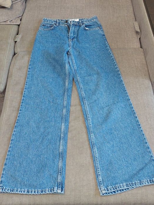 Джинси кюлоти синього кольору