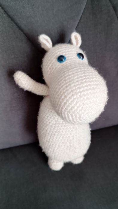 Muminek ręcznie robiony na szydełku, Moomin, handmade, uroczy