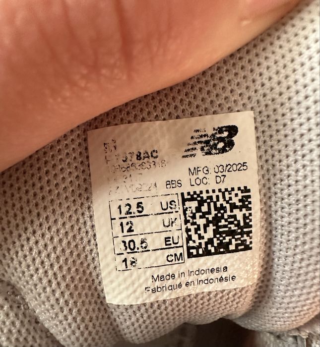 Кросівки New Balance  30,5р. Кросовки для дівчинки  19 см
