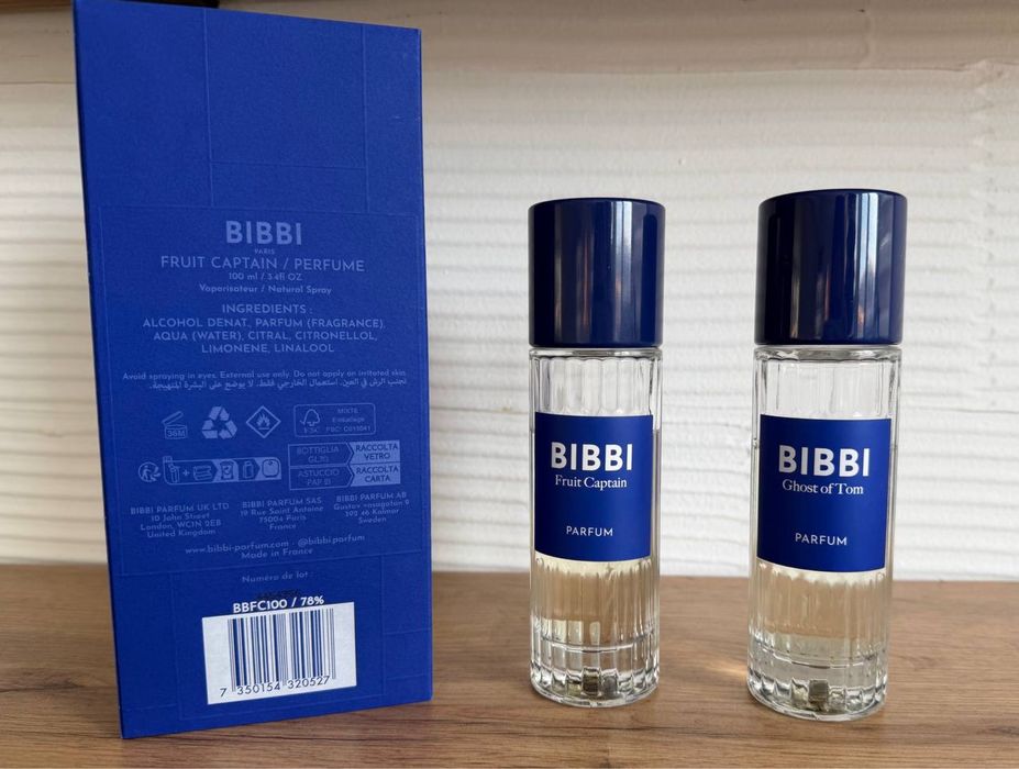 Оригінальні залишки у флаконах Bibbi Paris