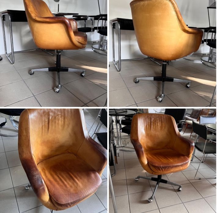 Cassina wloski fotel obrotowy do biurka. Projekt Olli Mannermaa