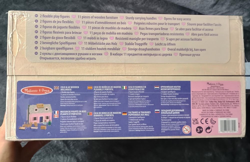 Domek dla lalek z akcesoriami, przenośny Melissa&Doug