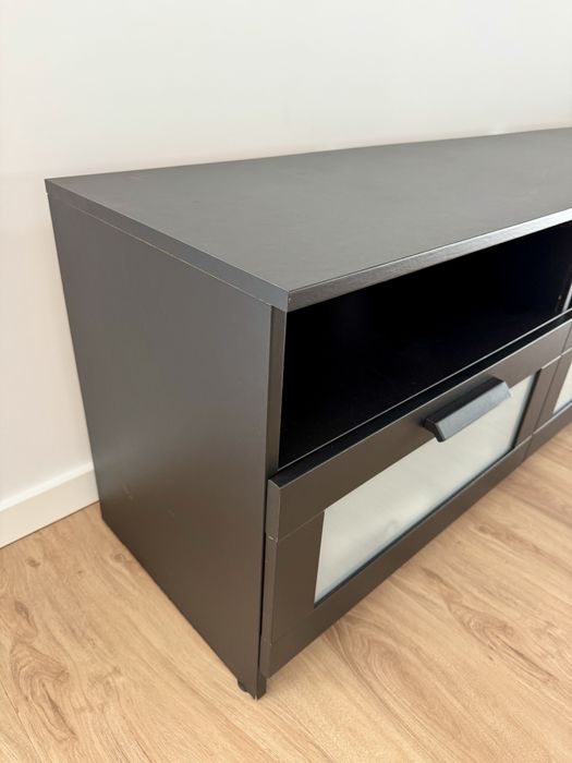 Móvel TV IKEA BRIMNES preto - 3 gavetas