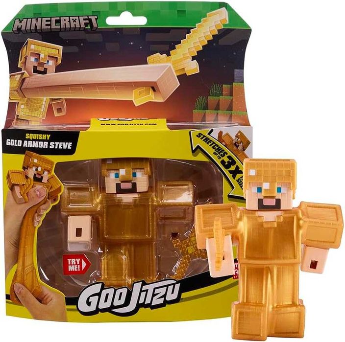 Фігурка Гуджитсу Майнкрафт Золотий Стів Heroes of Goo Jit Zu Minecraft