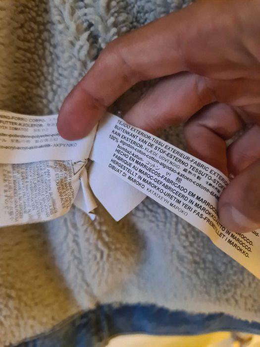 Blusão Casaco Ganga Jeans Zara Denim Tamanho 44 XL - Jaqueta Inverno