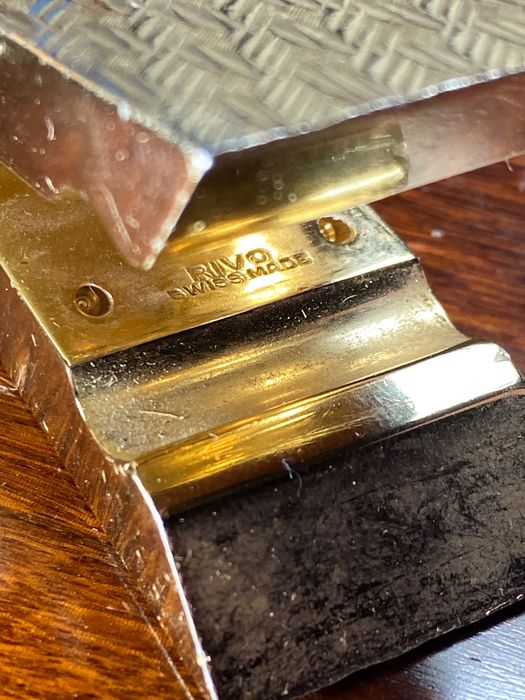 Relógio Mola  Suíço Rivo Corda 10 cm Art Déco Anos 50