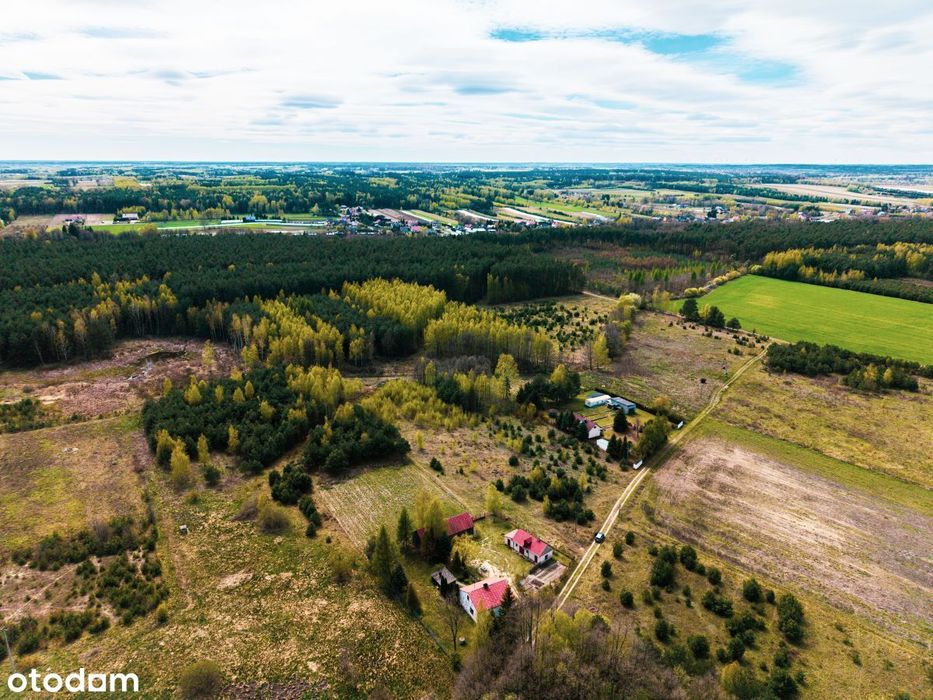 Działka budowlana 1,40 ha Ossa k/ Rawy Maz