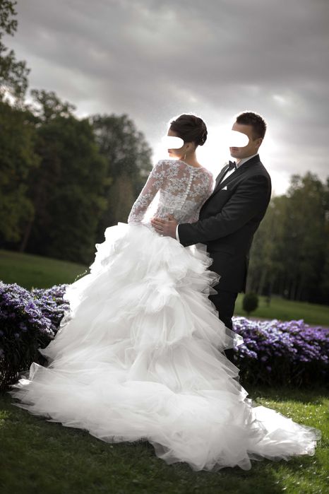 Suknia ślubna tiulowa r. 36