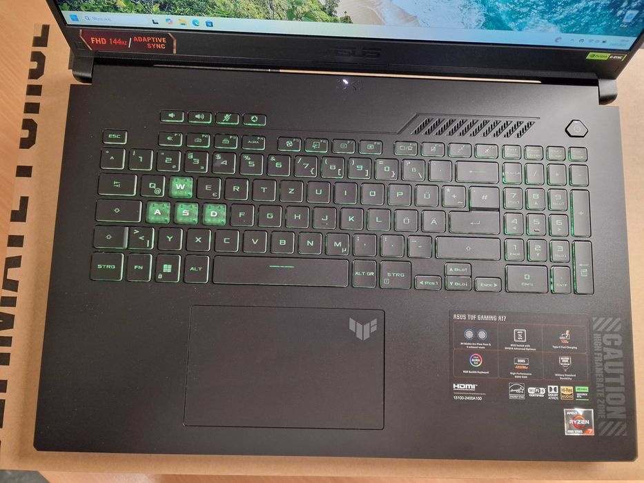 Laptop Asus TUF Gaming A17 FA707NV Nowy