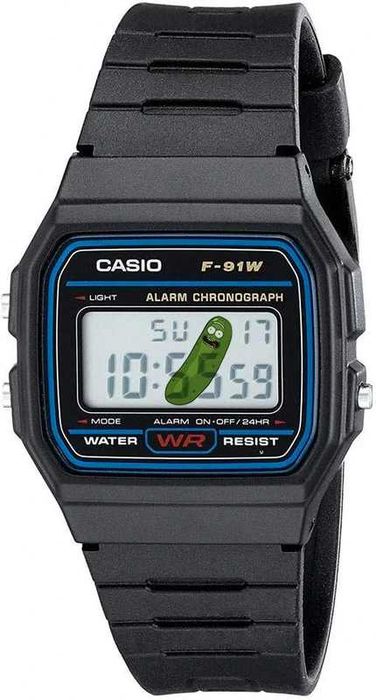 Casio F91W Modificado – Edição Rick & Morty, Novo