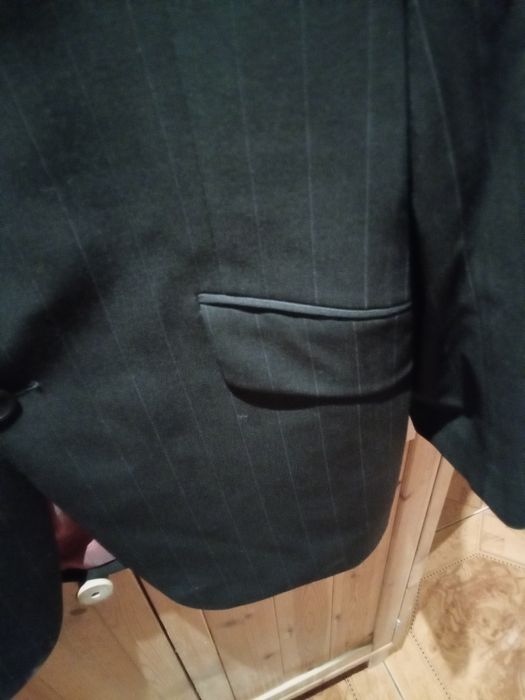 Marynarka męska 182, czarna,  używana, oddam Zielonki koło Krak