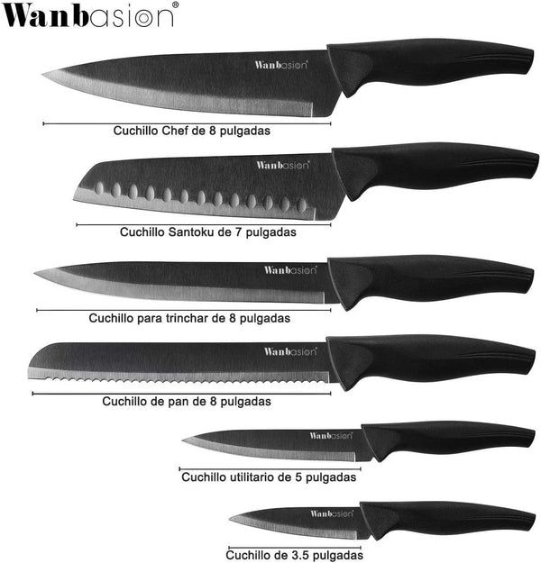 Conjunto de facas de cozinha, facas de cozinha profissional chef, conj