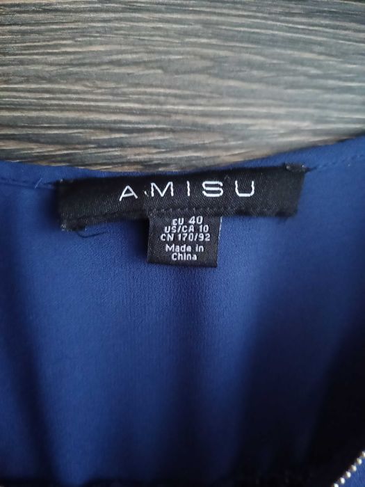 Tunika damska letnia granatowa rozmiar 40 L, może być ciążowa